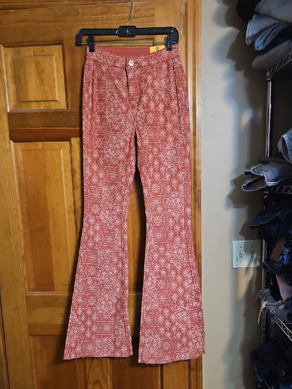 NWT Rock & Roll Denim Bargin Button Flare High-Rise Reversible Jeans - Picture 4 of 13
